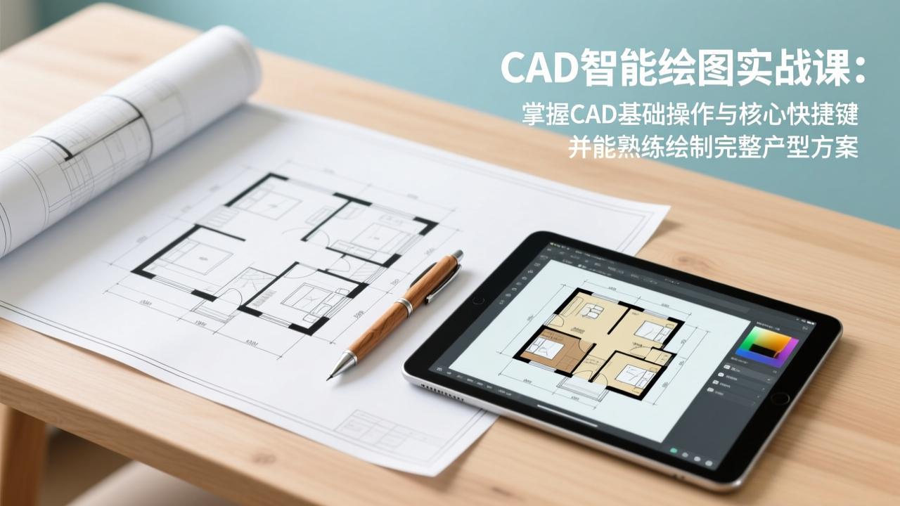 (17348期)CAD智能绘图实战课:掌握CAD基础操作与核心快捷键,并能熟练绘制完整户型方案网创吧-网创项目资源站-副业项目-创业项目-搞钱项目网创吧