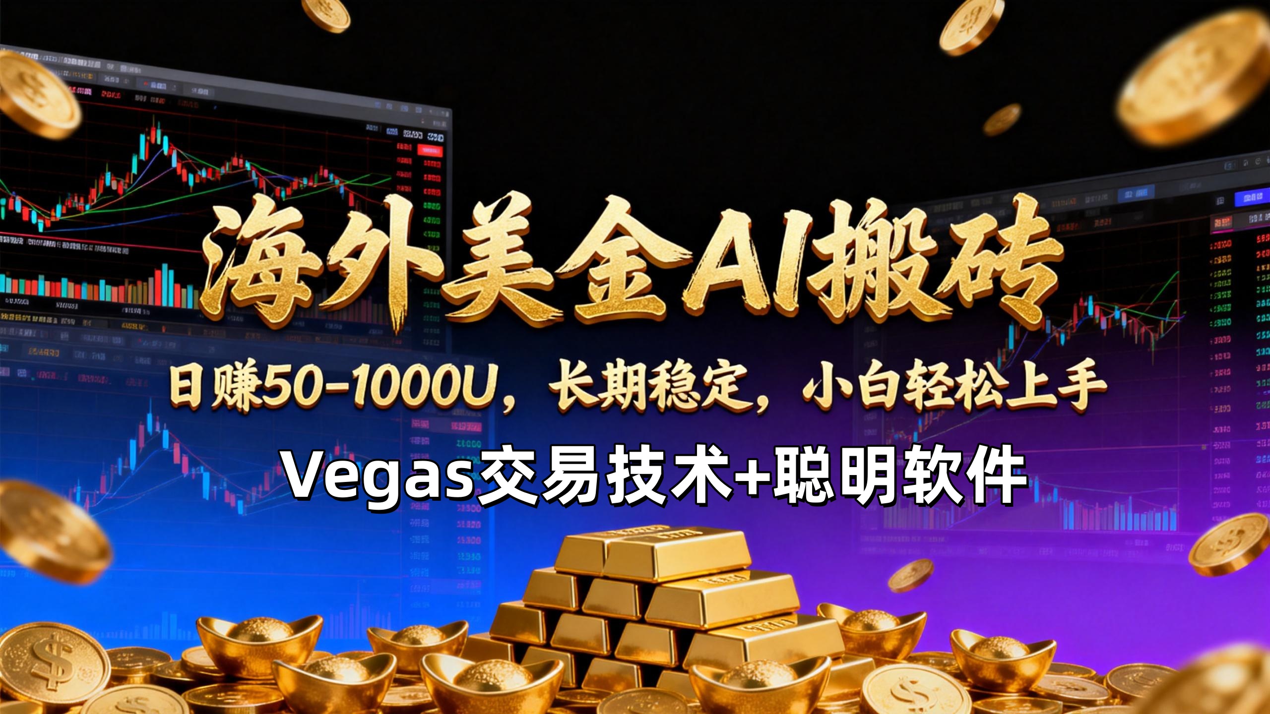 (17143期)【海外美金AI搬砖】Vegas交易技术+聪明软件,日赚50-1000U,长期稳定,小白轻松上手。网创吧-网创项目资源站-副业项目-创业项目-搞钱项目网创吧