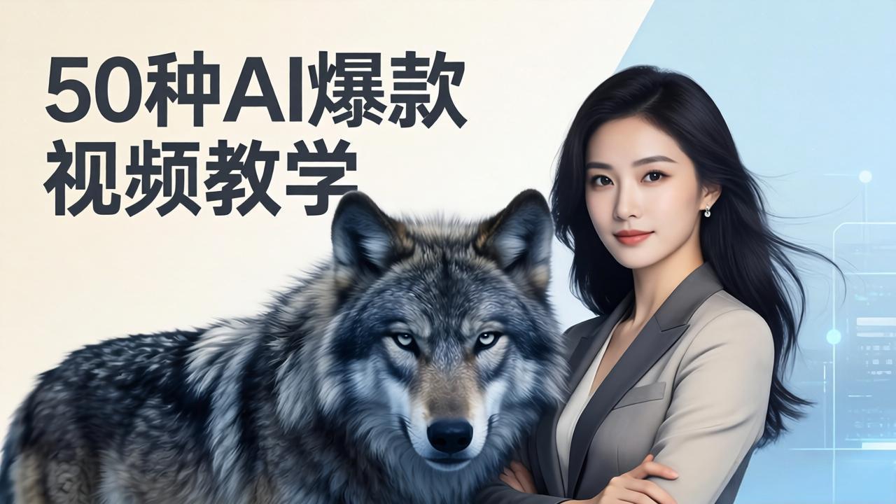 (17815期)50种AI爆款视频教学:影视级古诗词+治愈萌宠+山海经蛟龙,高阶宝典商业落地网创吧-网创项目资源站-副业项目-创业项目-搞钱项目网创吧