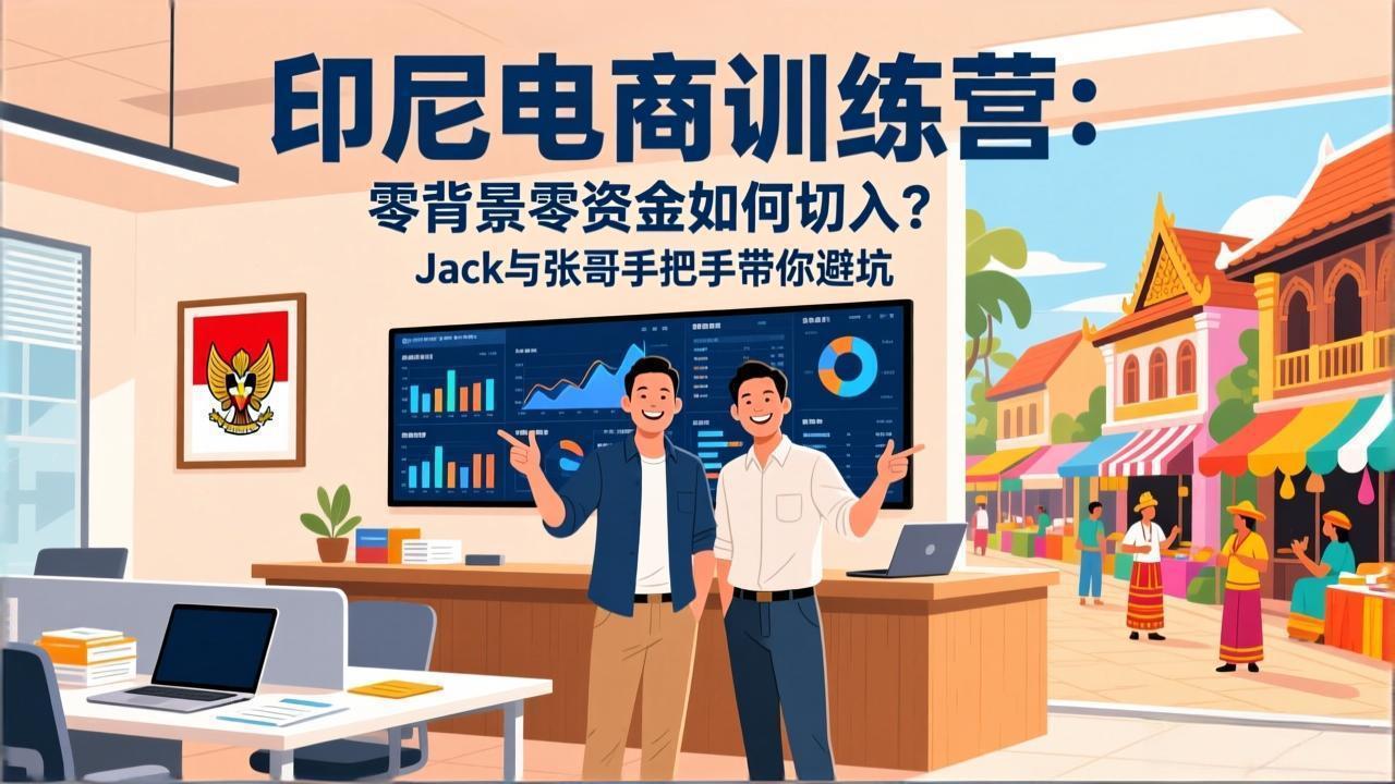 (17533期)印尼电商训练营:零背景零资金如何切入?Jack与张哥手把手带你避坑网创吧-网创项目资源站-副业项目-创业项目-搞钱项目网创吧