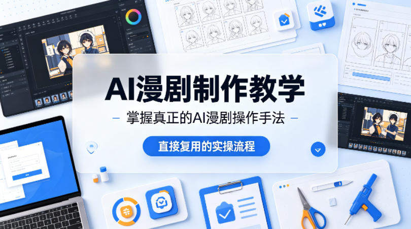 AI漫剧制作教学，带你掌握真正的AI漫剧操作手法，直接复用的实操流程网创吧-网创项目资源站-副业项目-创业项目-搞钱项目网创吧