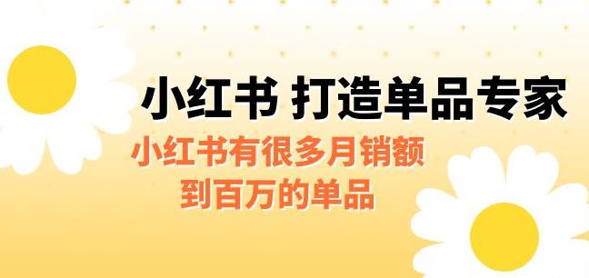 某公众号付费文章《小红书打造单品专家》小红书有很多月销额到百万的单品网创吧-网创项目资源站-副业项目-创业项目-搞钱项目网创吧