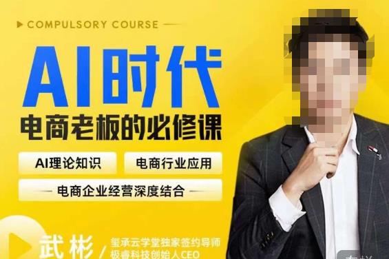 玺承·AI时代,电商老板的必修课,理论+实操+工具,驱动电商销售转化网创吧-网创项目资源站-副业项目-创业项目-搞钱项目网创吧