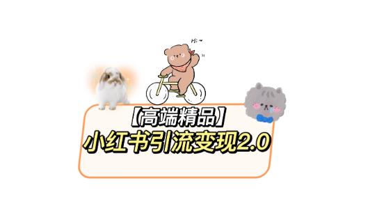 小红书最新引流变现教程,全网最新最详细的视频教程以及素材网创吧-网创项目资源站-副业项目-创业项目-搞钱项目网创吧