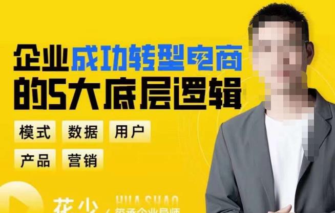 企业成功转型电商的5大底层逻辑,从模式、数据、用户、产品、营销5大板块,助你高效转型电商赛道网创吧-网创项目资源站-副业项目-创业项目-搞钱项目网创吧