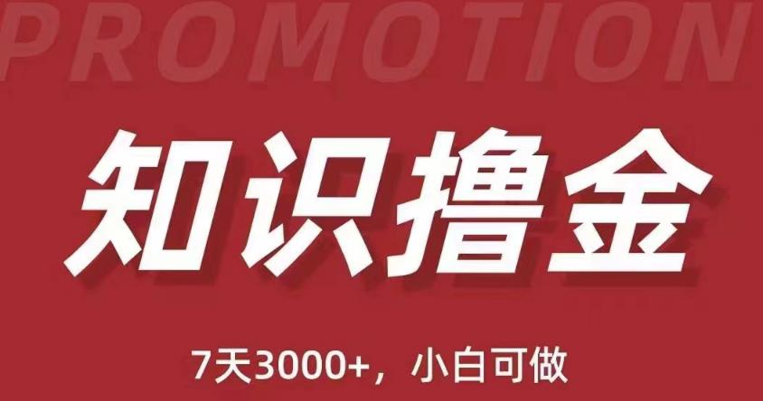 抖音知识撸金项目:简单粗暴日入1000+执行力强当天见收益(教程+资料)网创吧-网创项目资源站-副业项目-创业项目-搞钱项目网创吧