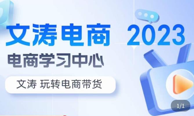 文涛电商·7天零基础自然流起号,快速掌握店铺运营的核心玩法,突破自然展现量,玩转直播带货网创吧-网创项目资源站-副业项目-创业项目-搞钱项目网创吧