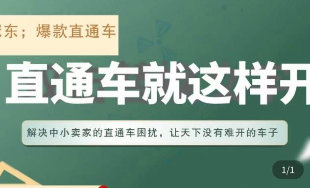 冠东·淘系直通车保姆级教程,全面讲解直通车就那么简单网创吧-网创项目资源站-副业项目-创业项目-搞钱项目网创吧