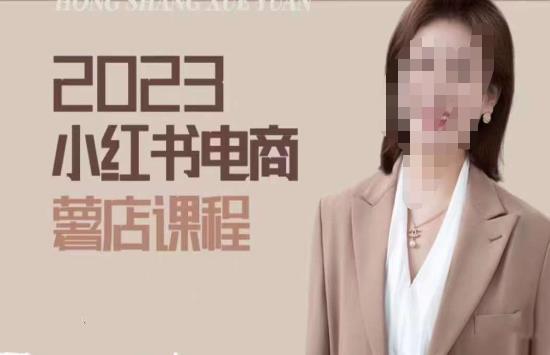 2023小红书电商课,新手小白从0~1玩转小红书薯店电商网创吧-网创项目资源站-副业项目-创业项目-搞钱项目网创吧