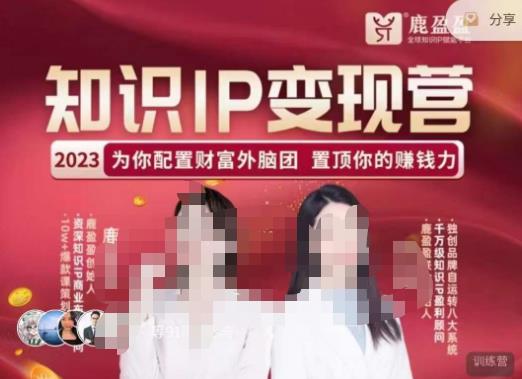 鹿盈盈-知识IP变现实操营,普通人可复制的知识产品落地实操课,带你打通知识IP变现底层逻辑网创吧-网创项目资源站-副业项目-创业项目-搞钱项目网创吧