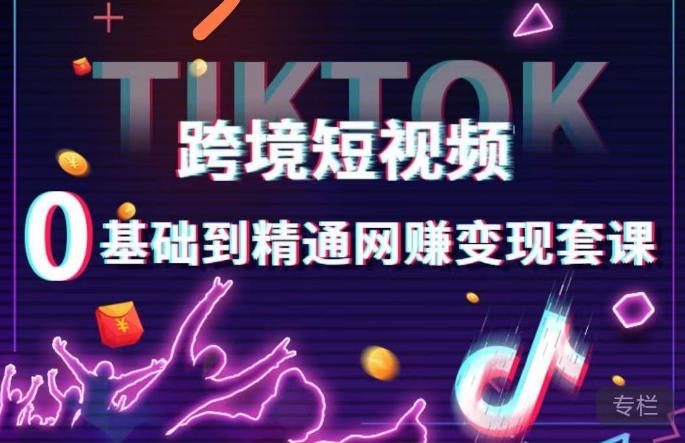 跨境短视频TIKTOK 0基础到精通网赚变现套课,跨境短视频独立站带货变现技巧网创吧-网创项目资源站-副业项目-创业项目-搞钱项目网创吧