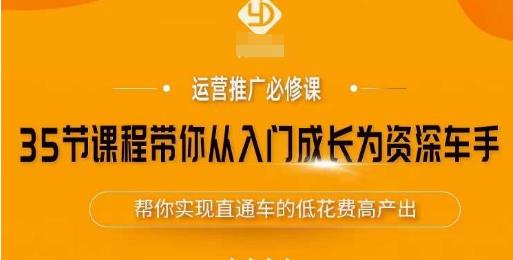 35节课程带你从入门成长为资深车手,让系统学习直通车成为可能,帮你实现直通车的低花费高产出网创吧-网创项目资源站-副业项目-创业项目-搞钱项目网创吧