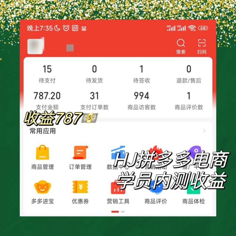 2023拼多多电商项目,稳定一天300~3000+,门槛低,出单快,一部手机即可完成网创吧-网创项目资源站-副业项目-创业项目-搞钱项目网创吧