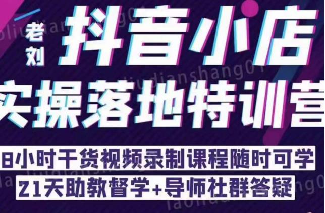 抖音小店实操落地特训营:抖音小店无货源精细化运营,抖店商品卡流量(22节)网创吧-网创项目资源站-副业项目-创业项目-搞钱项目网创吧