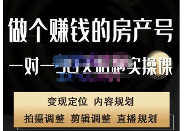 刘广标·同城房产号线上陪跑课,拍摄、剪辑、写文案、直播,做一个具有潜力价值的房产号网创吧-网创项目资源站-副业项目-创业项目-搞钱项目网创吧