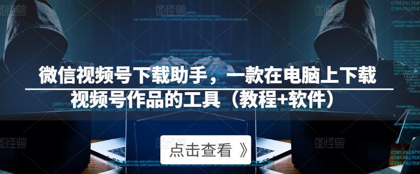 微信视频号下载助手,一款在电脑上下载视频号作品的工具(教程+软件)网创吧-网创项目资源站-副业项目-创业项目-搞钱项目网创吧