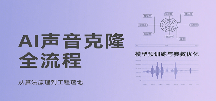AI声音克隆全流程,基础概念到实战应用,3秒极速声音复刻、模型预训练、云端部署等网创吧-网创项目资源站-副业项目-创业项目-搞钱项目网创吧