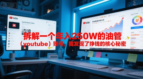 付费文章:拆解一个年入250W的油管(youtube)账号,我发现了挣钱的核心秘密网创吧-网创项目资源站-副业项目-创业项目-搞钱项目网创吧