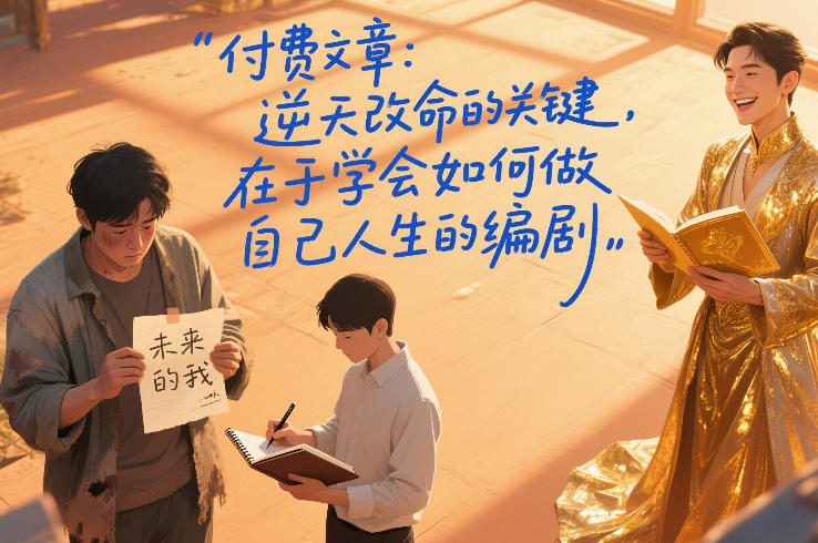 付费文章:逆天改命的关键,在于学会如何做自己人生的编剧网创吧-网创项目资源站-副业项目-创业项目-搞钱项目网创吧