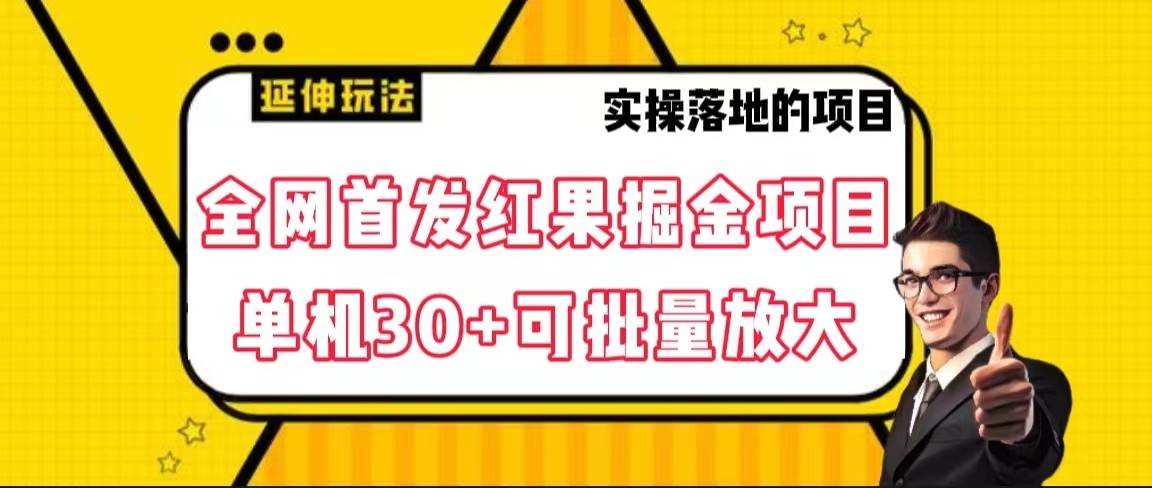 全网首发红果掘金项目,简单操作单机30+可批量放大网创吧-网创项目资源站-副业项目-创业项目-搞钱项目网创吧