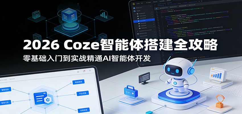 2026 Coze智能体搭建全攻略：零基础入门到实战精通AI智能体开发网创吧-网创项目资源站-副业项目-创业项目-搞钱项目网创吧