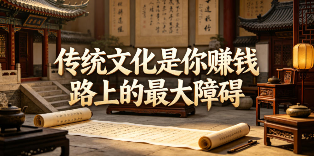 付费文章:传统文化是你賺钱路上的最大障碍网创吧-网创项目资源站-副业项目-创业项目-搞钱项目网创吧