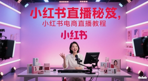 小红书直播秘笈,小红书电商直播教程网创吧-网创项目资源站-副业项目-创业项目-搞钱项目网创吧