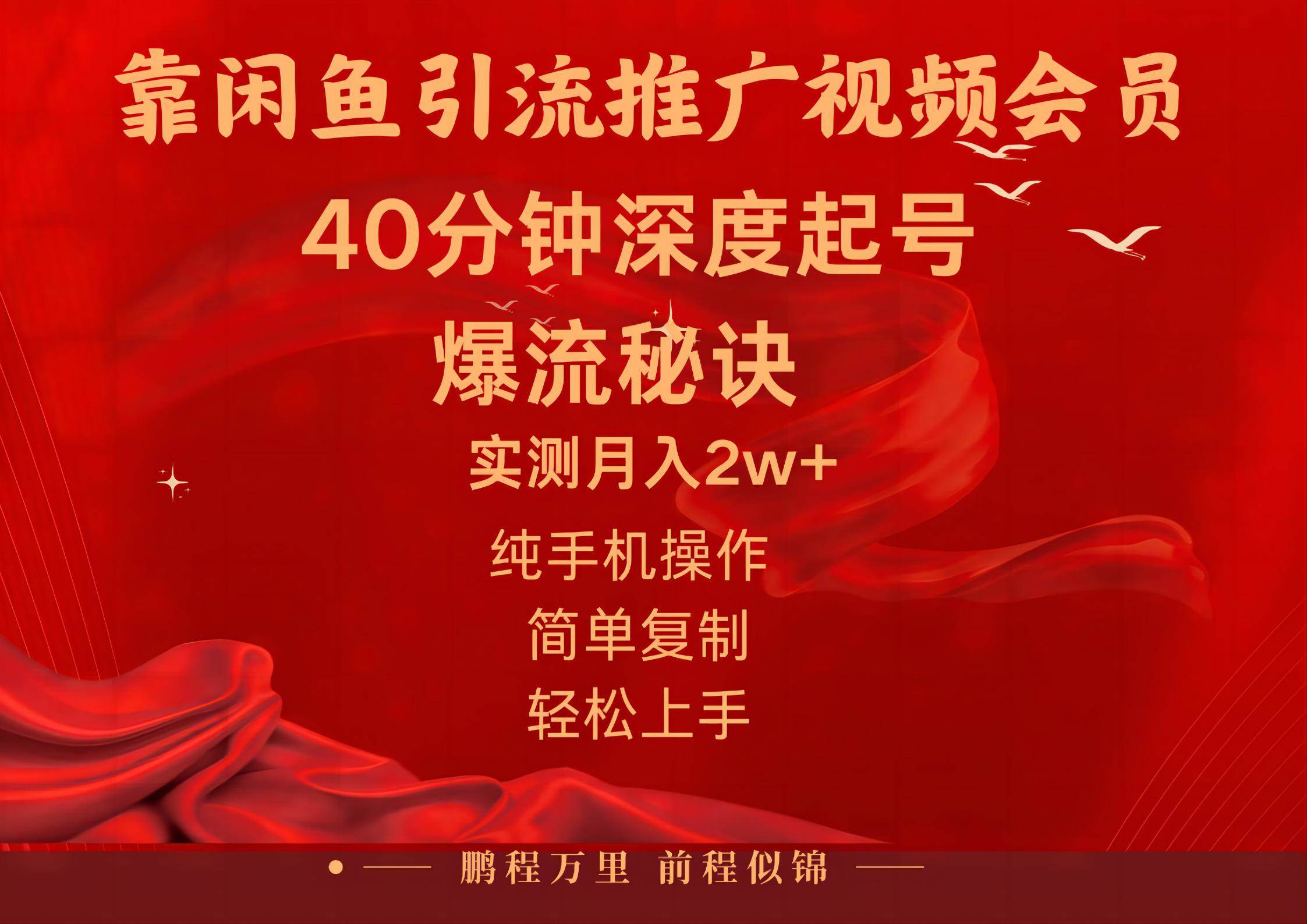 (10896期)闲鱼暴力引流推广视频会员,能做到日入2W+,操作简单网创吧-网创项目资源站-副业项目-创业项目-搞钱项目网创吧