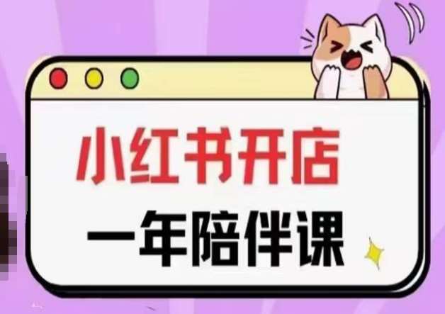 三九小红书开店一年陪伴课(更新),从0到1玩赚小红书开店网创吧-网创项目资源站-副业项目-创业项目-搞钱项目网创吧