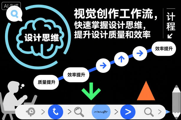 视觉创作工作流，快速掌握设计思维，提升设计质量和效率网创吧-网创项目资源站-副业项目-创业项目-搞钱项目网创吧