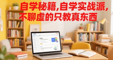 自学秘籍,自学实战派,不聊虚的只教真东西网创吧-网创项目资源站-副业项目-创业项目-搞钱项目网创吧