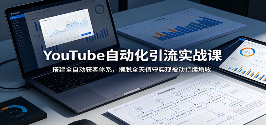 YouTube自动化引流实战课：搭建全自动获客体系，摆脱全天值守实现被动持续增收网创吧-网创项目资源站-副业项目-创业项目-搞钱项目网创吧