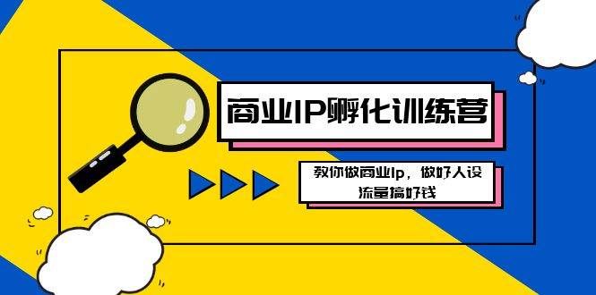 (8539期)商业IP-孵化训练营新版,教你做商业Ip,做好人设,流量搞好钱网创吧-网创项目资源站-副业项目-创业项目-搞钱项目网创吧