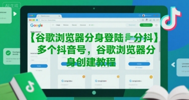 谷歌浏览器分身登陆多个抖音号,谷歌浏览器分身创建教程网创吧-网创项目资源站-副业项目-创业项目-搞钱项目网创吧
