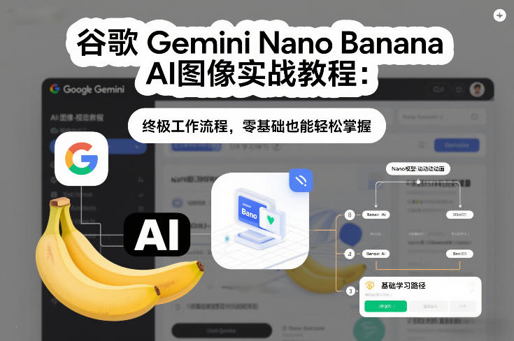谷歌Gemini Nano Banana AI图像实战教程:终极工作流程,零基础也能轻松掌握网创吧-网创项目资源站-副业项目-创业项目-搞钱项目网创吧