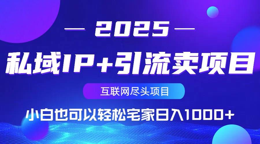 (14151期)私域IP+引流卖项目,小白也可以做到轻松宅家日入1000+网创吧-网创项目资源站-副业项目-创业项目-搞钱项目网创吧