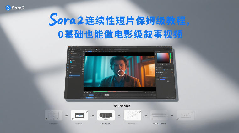 Sora2连续性短片保姆级教程,0基础也能做电影级叙事视频网创吧-网创项目资源站-副业项目-创业项目-搞钱项目网创吧