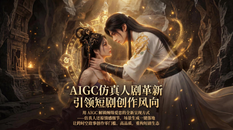 AIGC仿真人《合欢宗》短剧教学,用AIGC解锁缠绵爱恋的全新呈现方式,让跨时空故事创作零门槛、高品质,重构短剧生态网创吧-网创项目资源站-副业项目-创业项目-搞钱项目网创吧