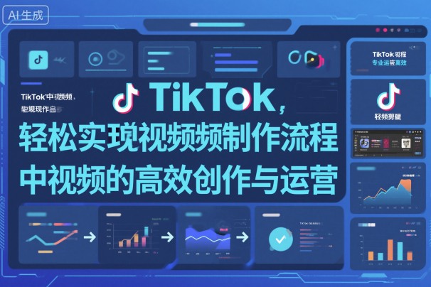 TikTok中视频制做流程,轻松实现Tk中视频的高效创作与运营网创吧-网创项目资源站-副业项目-创业项目-搞钱项目网创吧