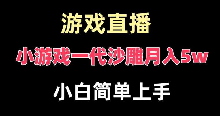 玩小游戏一代沙雕月入5w,爆裂变现,快速拿结果,高级保姆式教学【揭秘】网创吧-网创项目资源站-副业项目-创业项目-搞钱项目网创吧