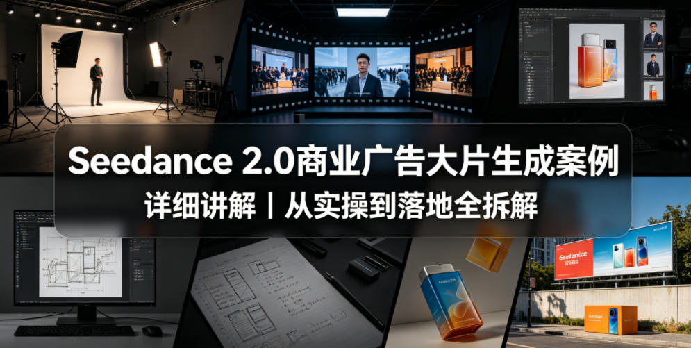 Seedance 2.0商业广告大片生成案例详细讲解|从实操到落地全拆解网创吧-网创项目资源站-副业项目-创业项目-搞钱项目网创吧