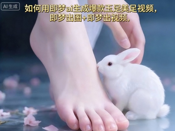 如何用即梦ai生成爆款玉足美足视频,即梦出图+即梦出视频,快速涨粉网创吧-网创项目资源站-副业项目-创业项目-搞钱项目网创吧