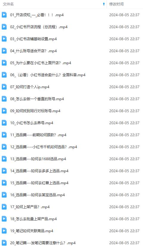 (12003期)2024小红书电商实战课:全体系打造 全方位梳理 小红书电商逻辑体系 (42节)网创吧-网创项目资源站-副业项目-创业项目-搞钱项目网创吧