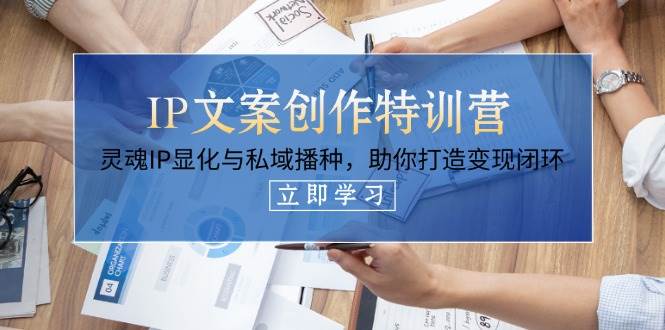 (14330期)IP文案创作特训营,灵魂IP显化与私域播种,助你打造变现闭环(14节课)网创吧-网创项目资源站-副业项目-创业项目-搞钱项目网创吧