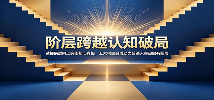 阶层跨越认知破局：读懂底层向上突围核心真相，五大稀缺品质助力普通人突破固有圈层网创吧-网创项目资源站-副业项目-创业项目-搞钱项目网创吧