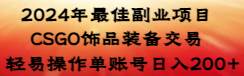 (8941期)2024年最佳副业项目 CSGO饰品装备交易 轻易操作单账号日入200+网创吧-网创项目资源站-副业项目-创业项目-搞钱项目网创吧