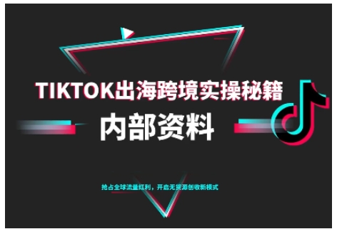 TikTok跨境电商0-1搭建运营,TK出海跨境实操秘籍(10月更新)网创吧-网创项目资源站-副业项目-创业项目-搞钱项目网创吧