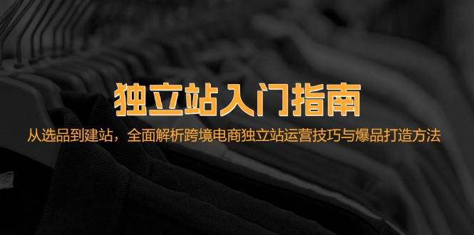 (12882期)独立站入门指南:从选品到建站,全面解析跨境电商独立站运营技巧与爆品...网创吧-网创项目资源站-副业项目-创业项目-搞钱项目网创吧