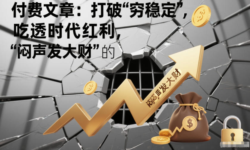 付费文章:打破“穷稳定”,吃透时代红利,“闷声发大财”的终极真谛网创吧-网创项目资源站-副业项目-创业项目-搞钱项目网创吧