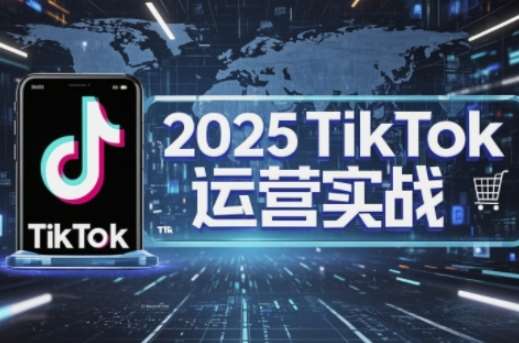 2025TikTok电商运营，掌握TikTok店铺运营核心技巧，实现低成本高转化网创吧-网创项目资源站-副业项目-创业项目-搞钱项目网创吧